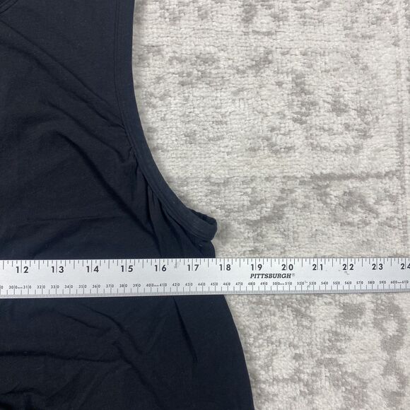 Lululemon Tank Top Black Cinch Tie Loose Fit Crop Sleeveless Size Small - Picture 3 of 5